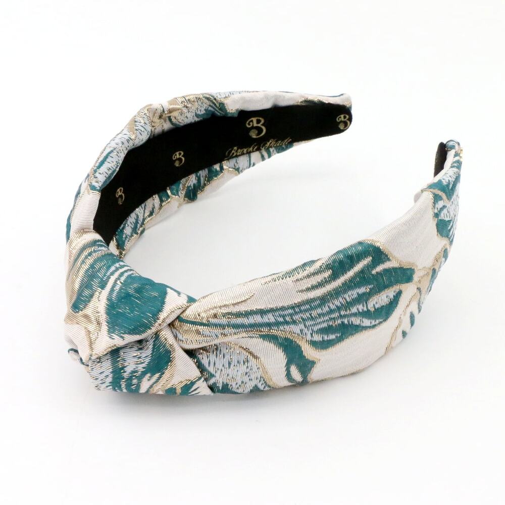 The Teal Hibiscus Brocade
